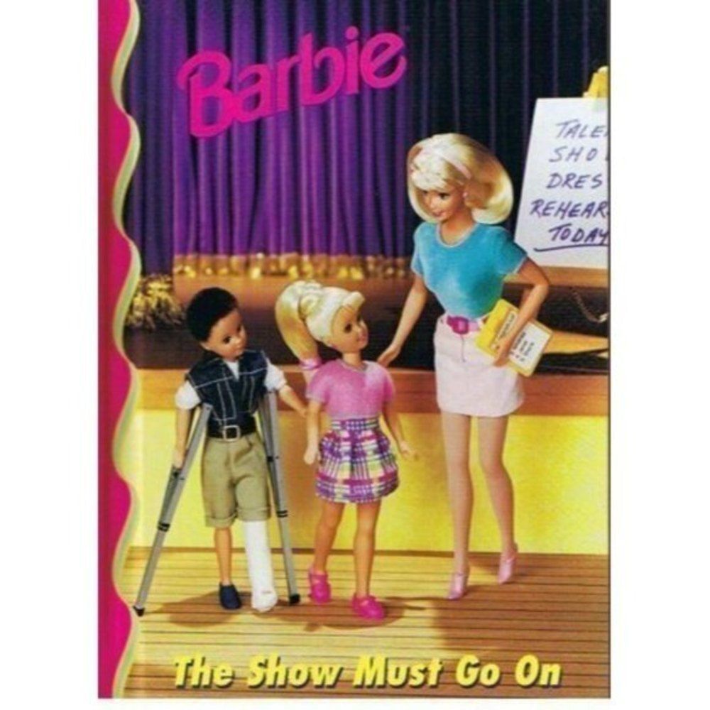 NEW Barbie: The Show Must Go On Hardcover Children's Novel on Courage & Dancing